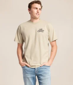 Tail Chasers Club Fetch T-Shirt Brazilian Sand Pigment Dy New