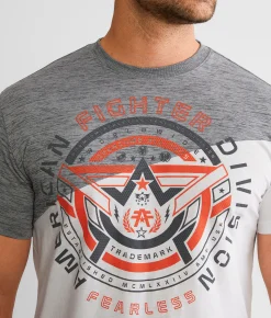 Graphic T-Shirts | American Fighter Fieldon T-Shirt White Heather Grey