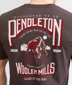 Pendleton Fierce Bison T-Shirt Brown Discount