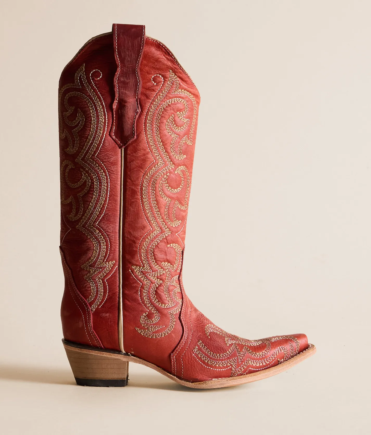 Shoes | Circle G by Corral Filigree Leather Western Boot Red