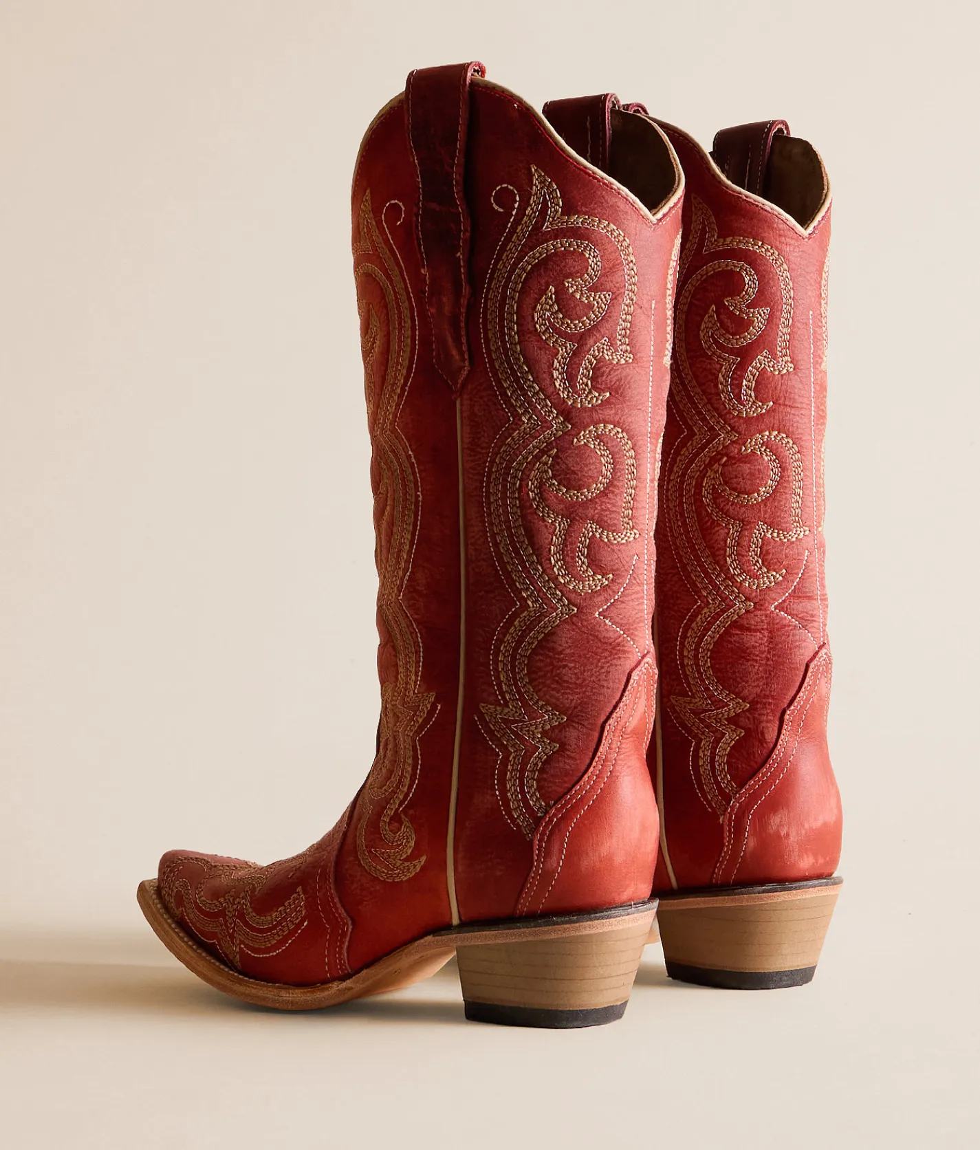 Shoes | Circle G by Corral Filigree Leather Western Boot Red