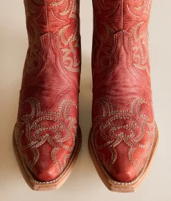 Shoes | Circle G by Corral Filigree Leather Western Boot Red