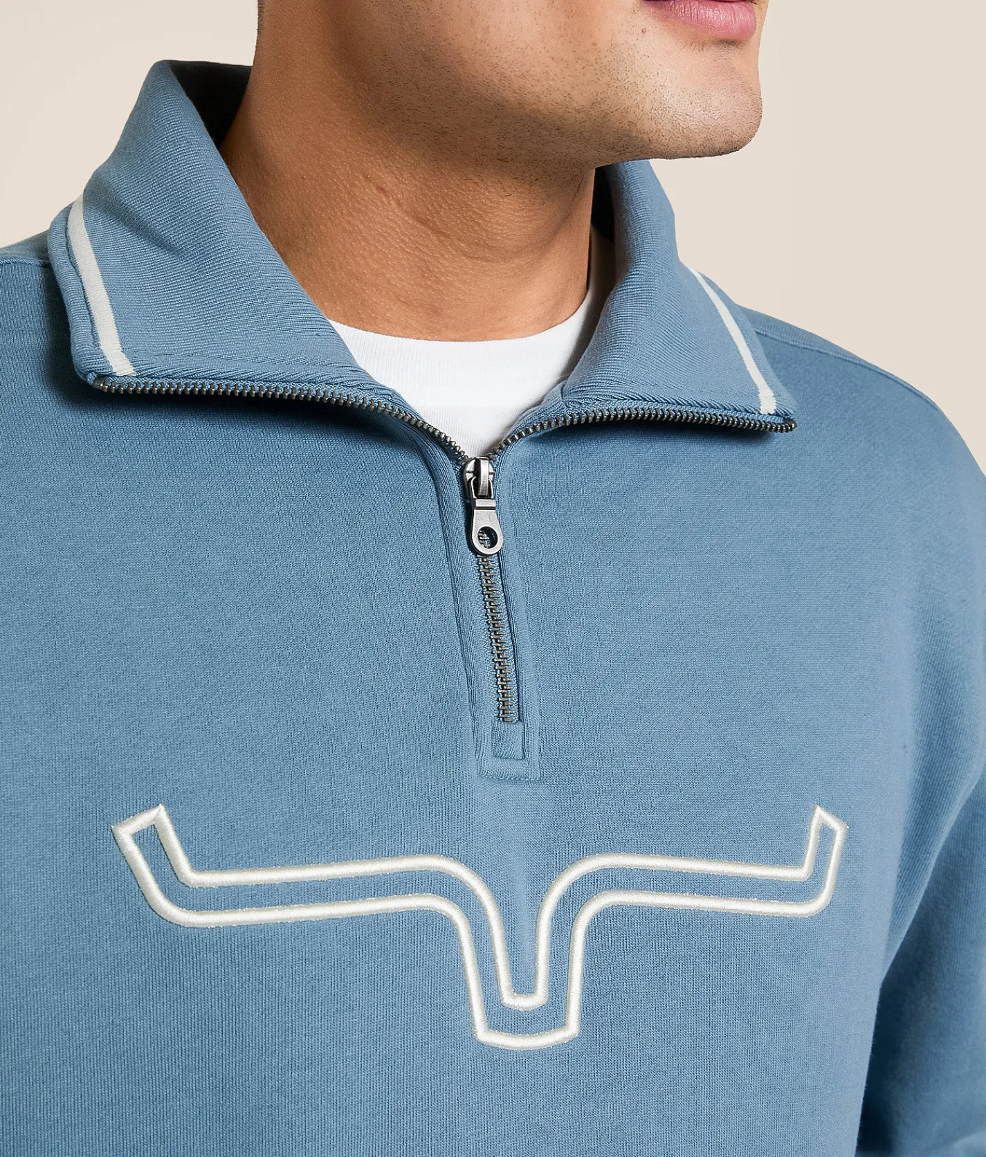 Tops | Kimes Ranch Filmore Quarter Zip Pullover Denim