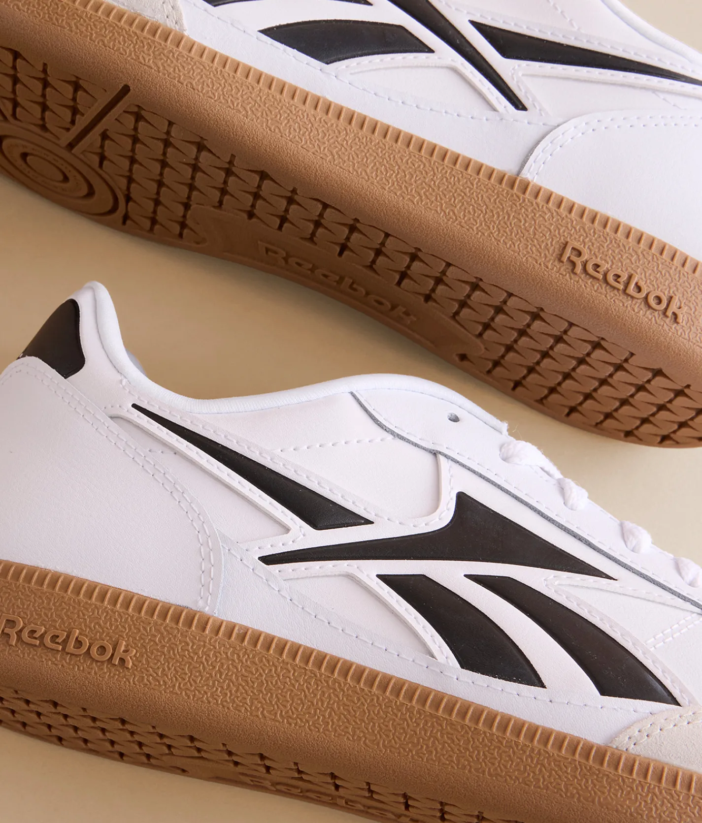 Activewear|Shoes | Reebok® Finale Leather Sneaker White Black Barely Grey
