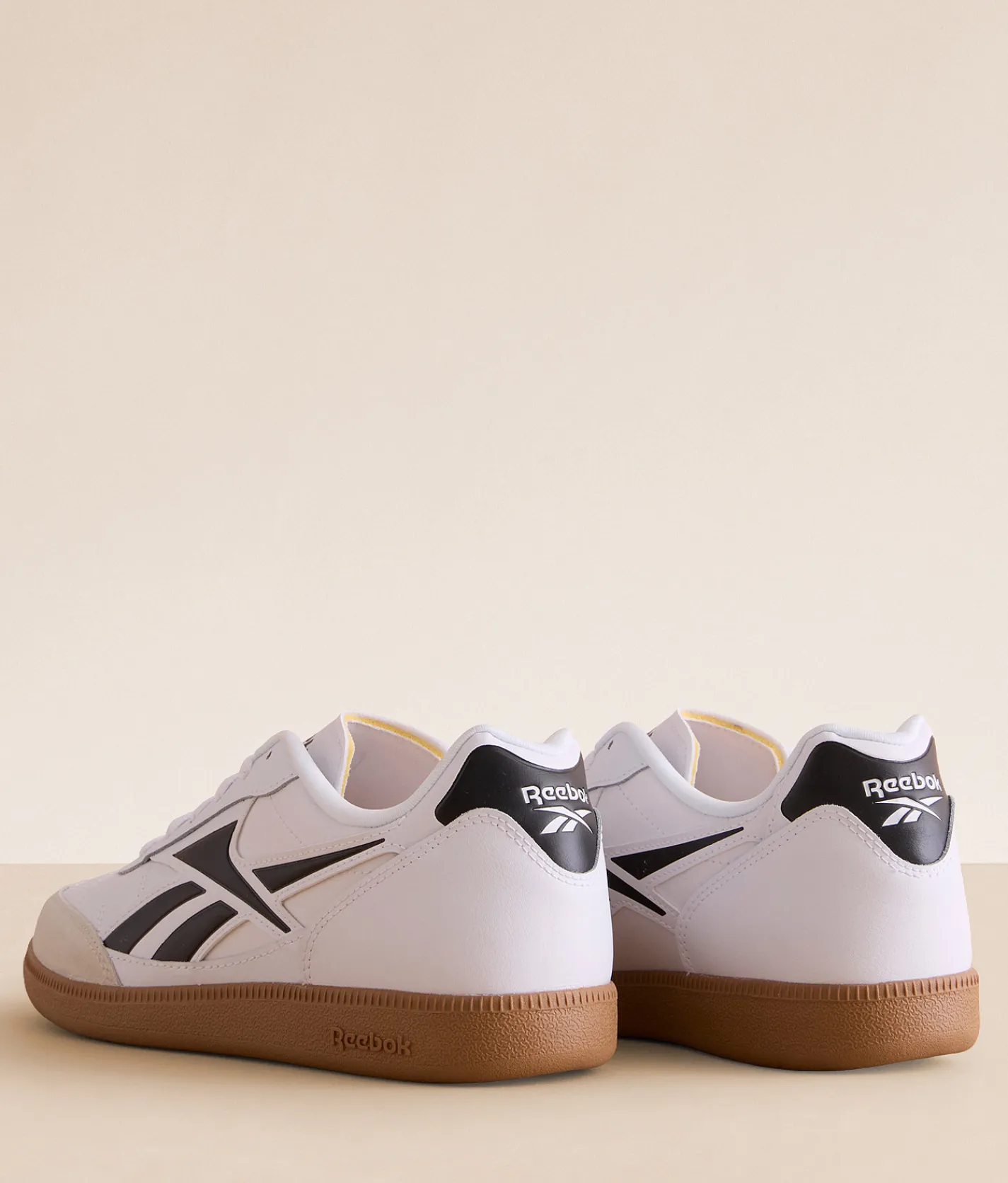 Activewear|Shoes | Reebok® Finale Leather Sneaker White Black Barely Grey