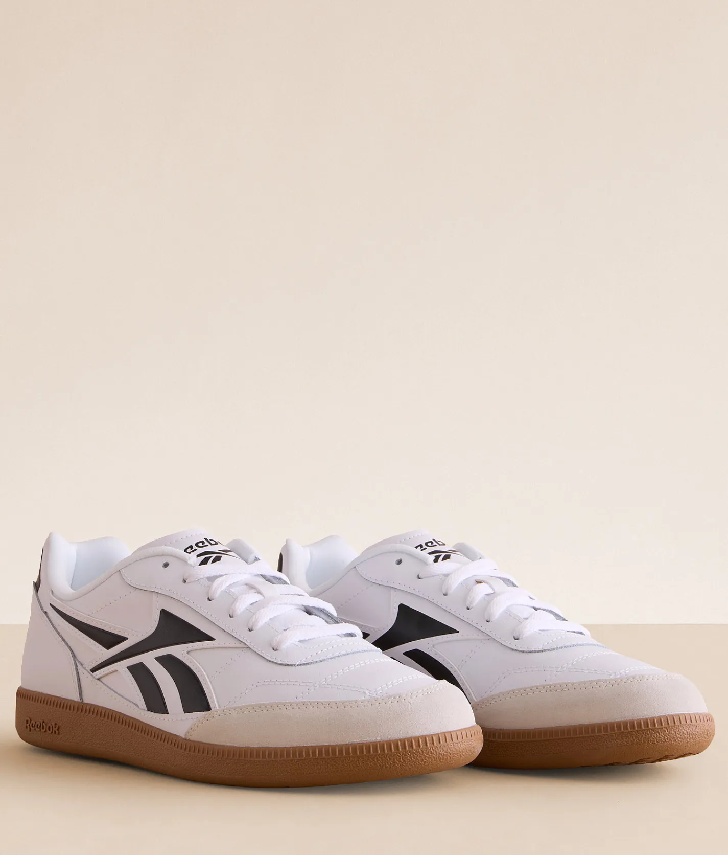 Activewear|Shoes | Reebok® Finale Leather Sneaker White Black Barely Grey