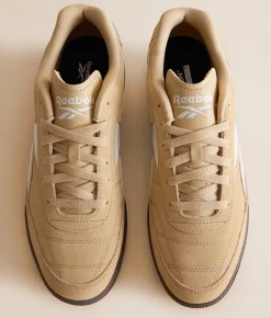 Reebok® Finale Leather Sneaker Simple Beige White Gum Hot