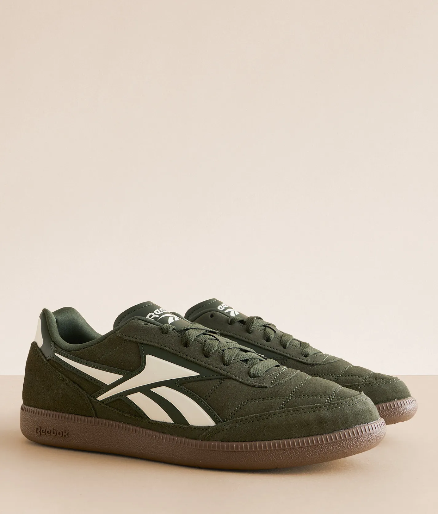Reebok® Finale Leather Sneaker Green Chalk Gum Hot