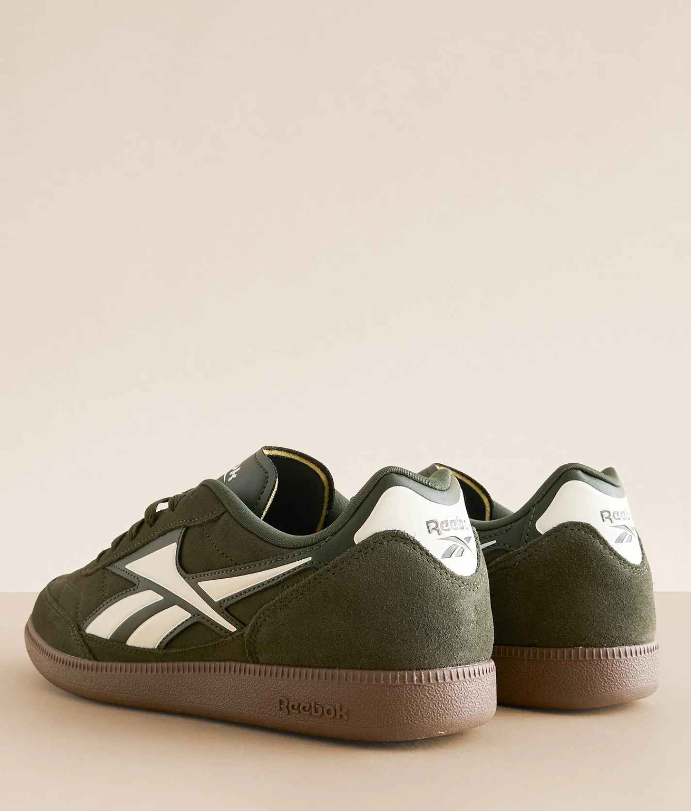 Reebok® Finale Leather Sneaker Green Chalk Gum Hot