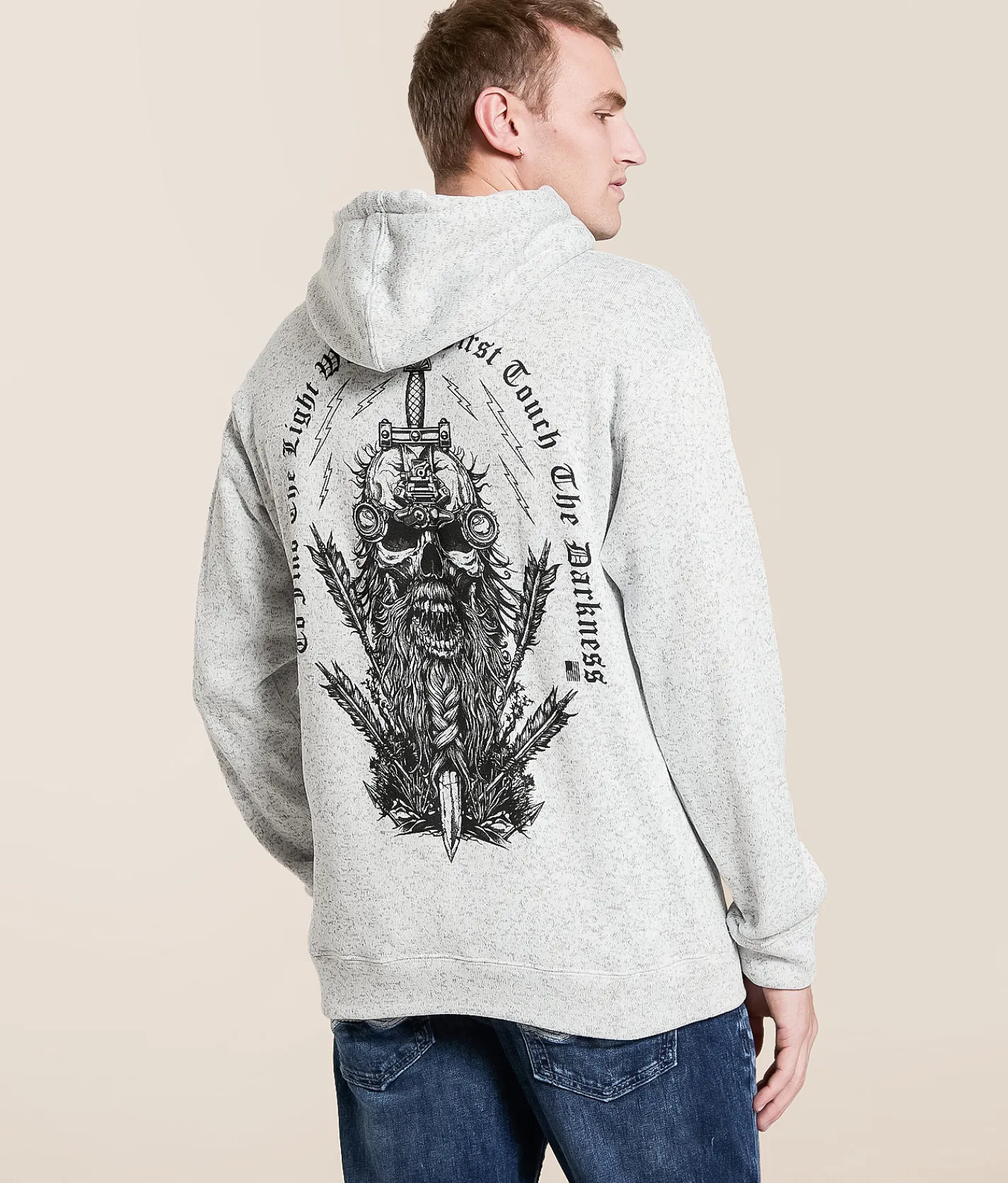 Tops | Howitzer Find The Light Hooded Sweatshirt White