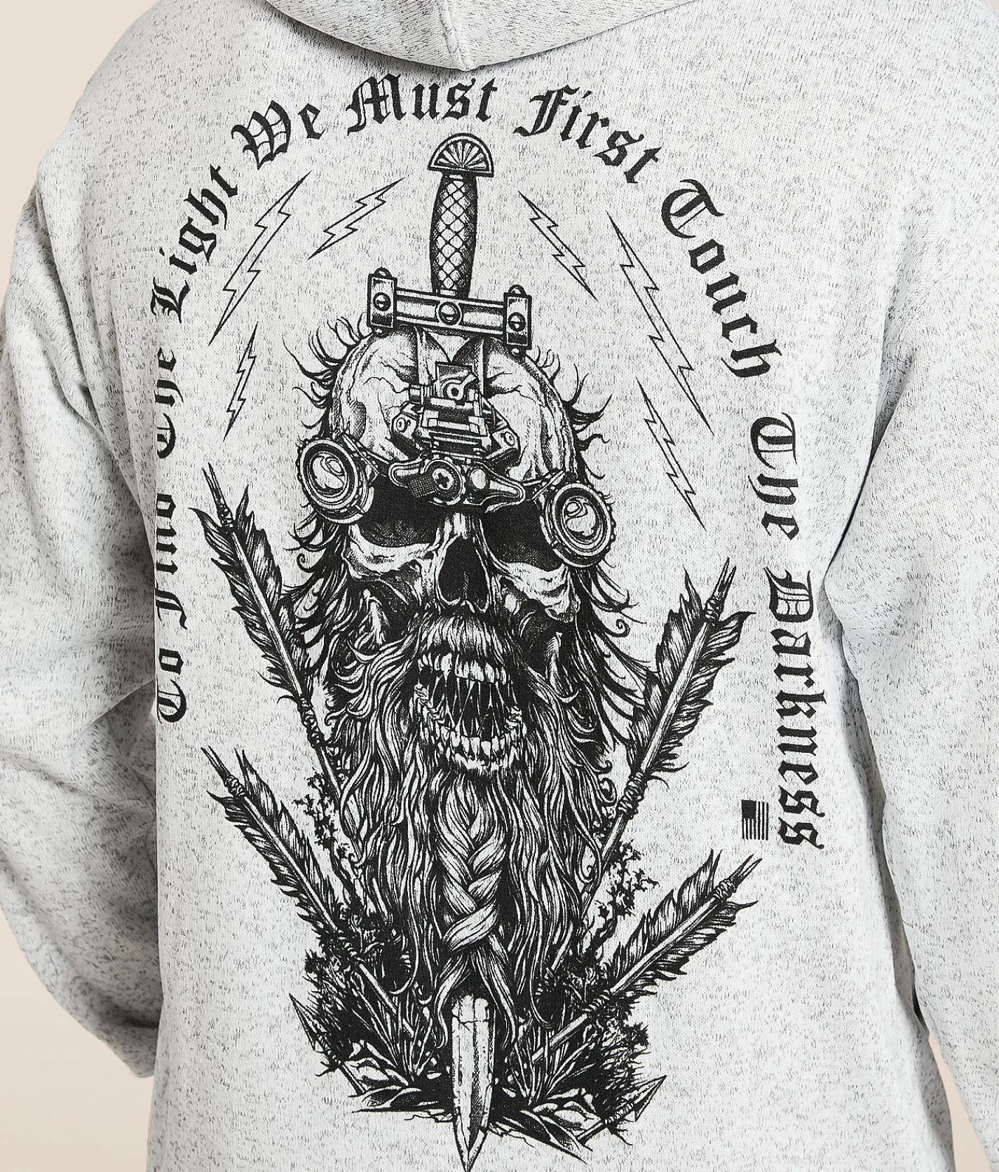 Tops | Howitzer Find The Light Hooded Sweatshirt White