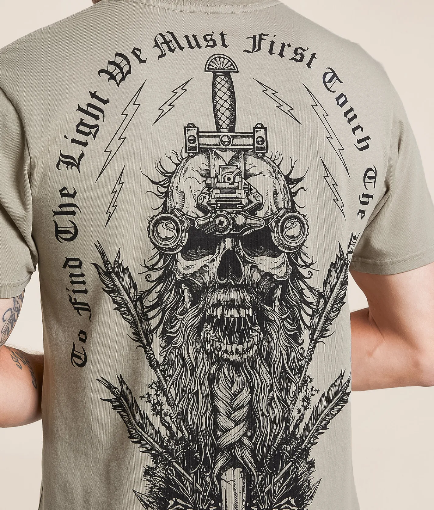 Tops|Graphic T-Shirts | Howitzer Find The Light T-Shirt Chinchilla