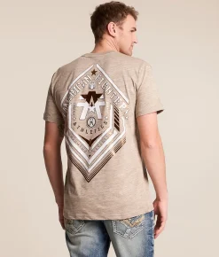 American Fighter Finley T-Shirt Wthrd Teak Island Fossil New