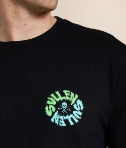 Sullen Fireball T-Shirt Jet Black Hot