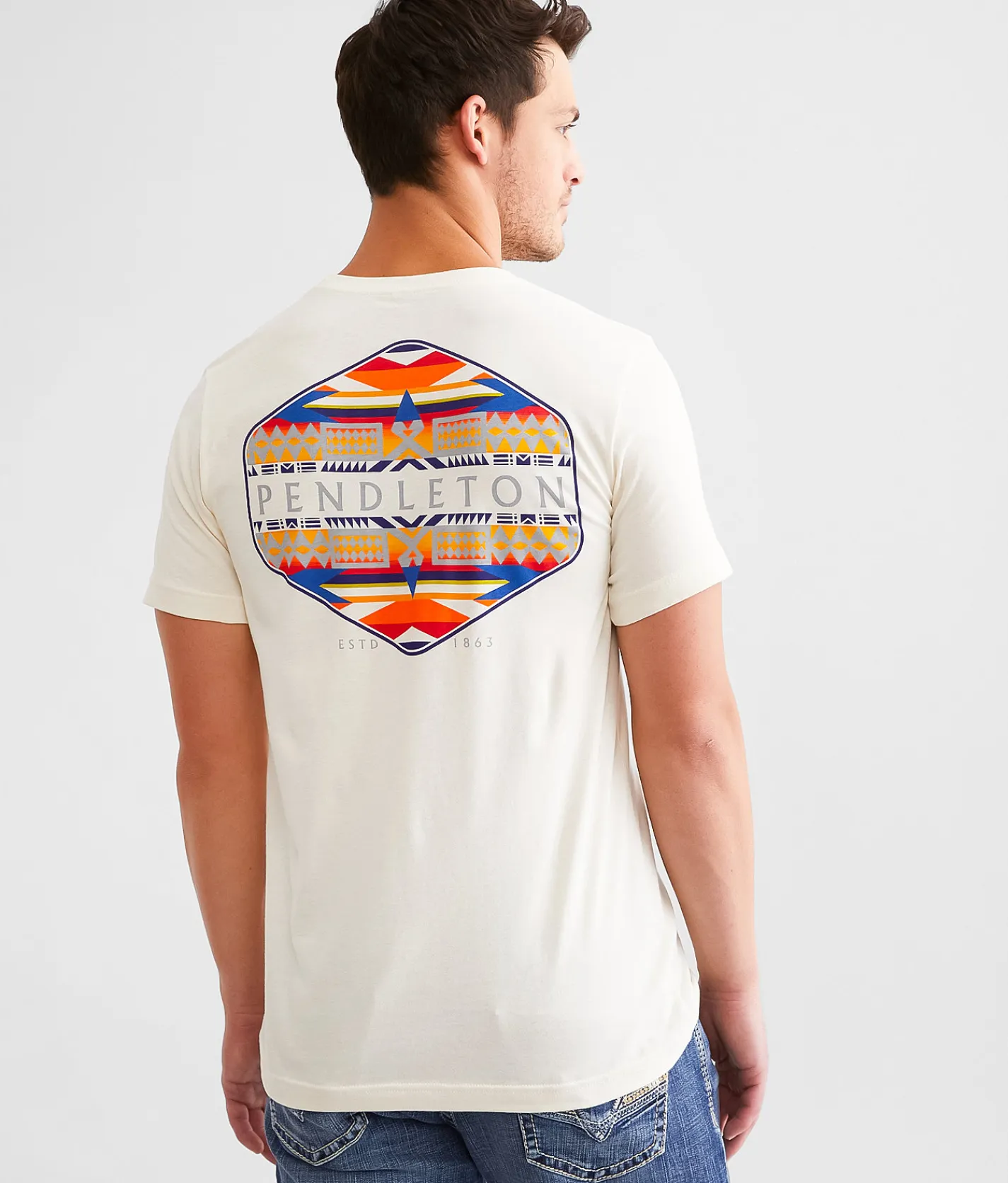 Pendleton Fire Legend Stamp T-Shirt Natural New