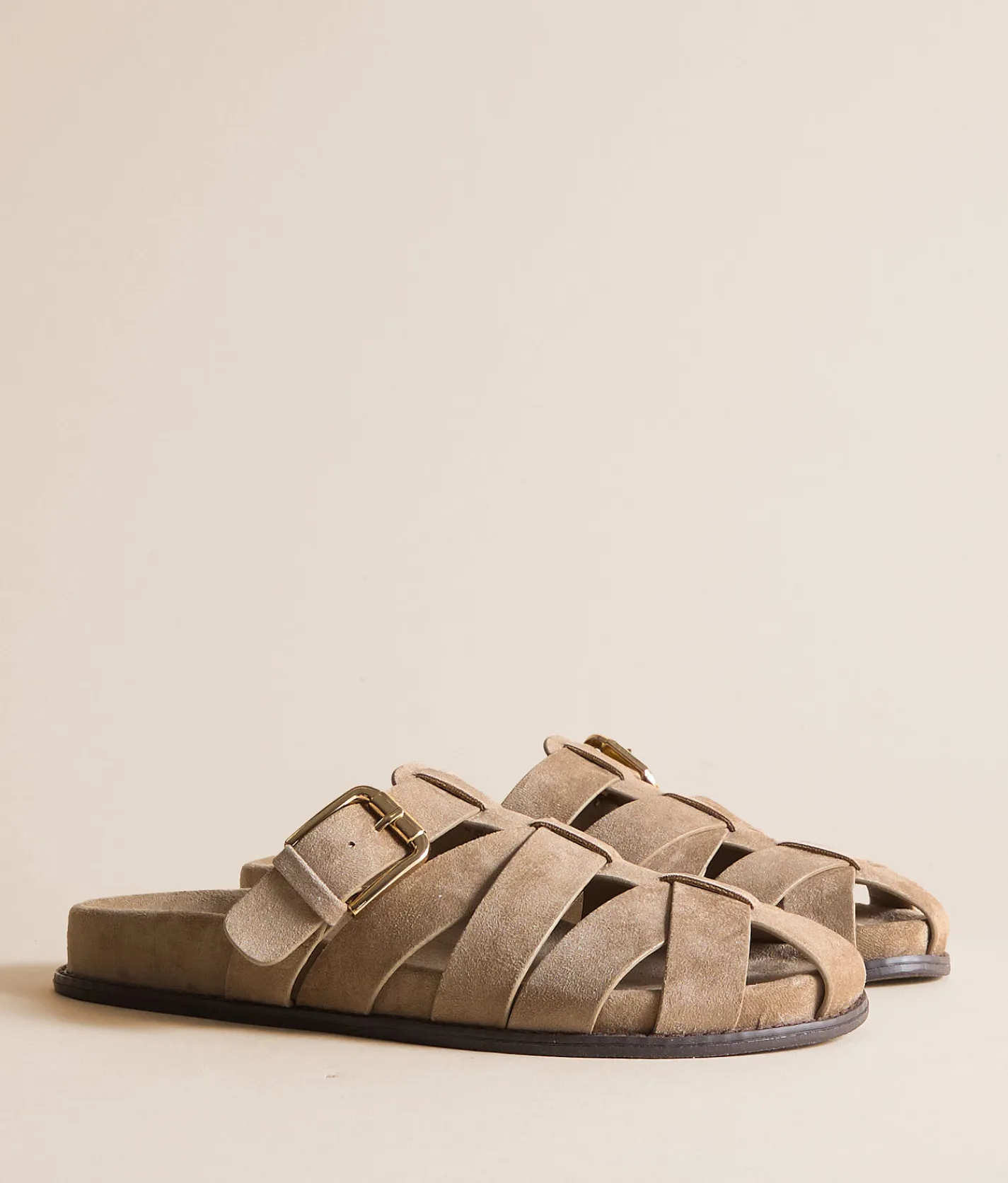 Shoes | Muse & Co. Fisherman Clog Sandal Taupe