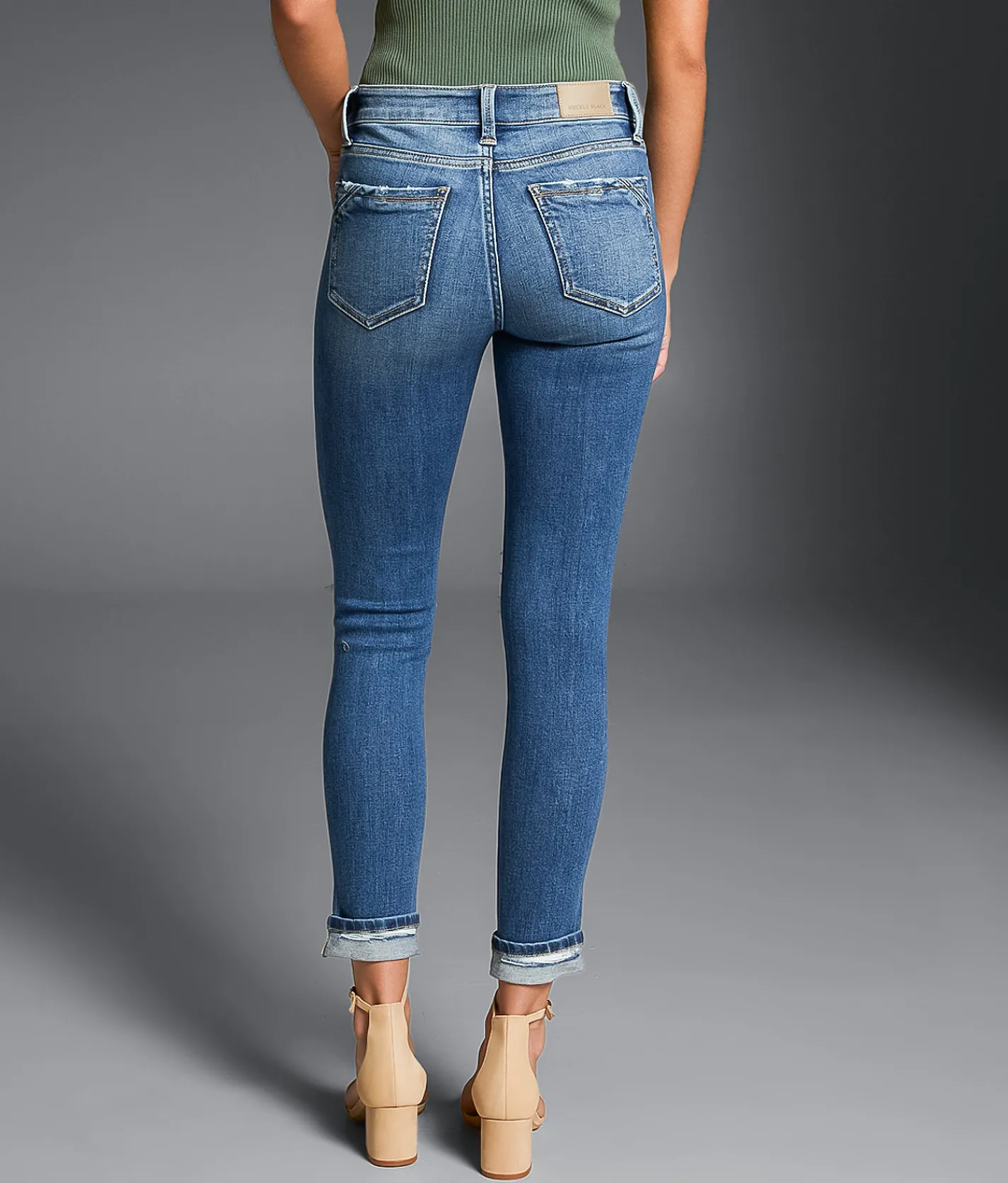 Buckle Black Fit No. 53 Ankle Skinny Stretch Cuffed Jean Friar Discount