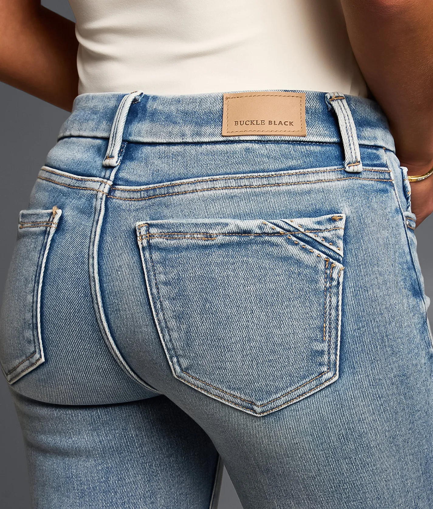 Bottoms | Buckle Black Fit No. 53 Ankle Skinny Stretch Jean Huffman 2