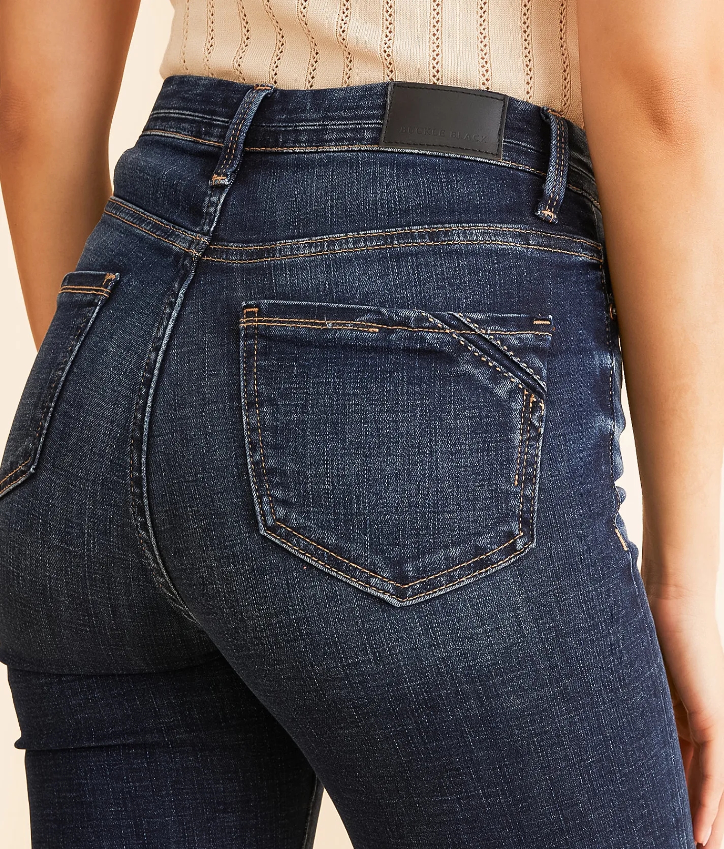 Buckle Black Fit No. 75 Boot Stretch Jean Inez Best
