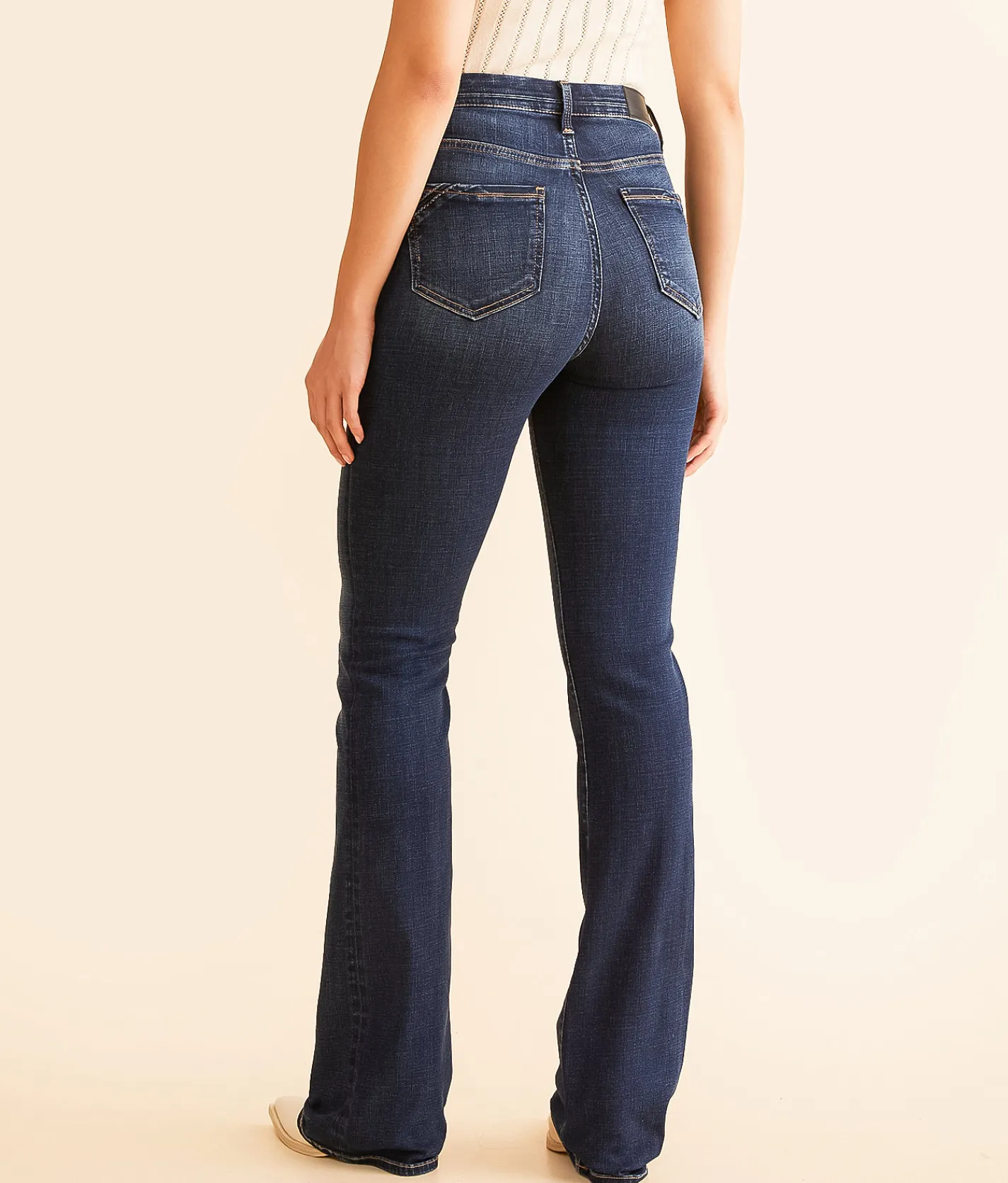 Buckle Black Fit No. 75 Boot Stretch Jean Inez Best