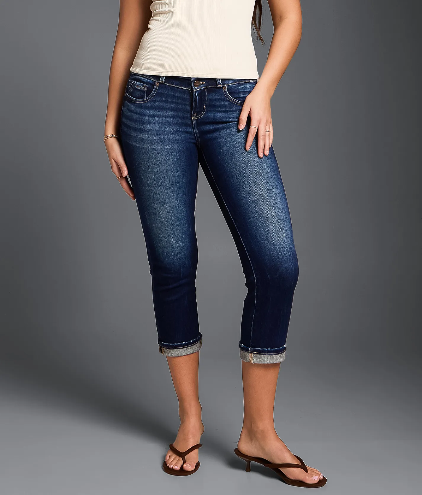 Jeans|Jeans | Buckle Black Fit No. 53 Capri Stretch Cuffed Jean Janwood 5