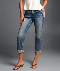 Buckle Black Fit No. 53 Capri Stretch Cuffed Jean Eureka Springs 9