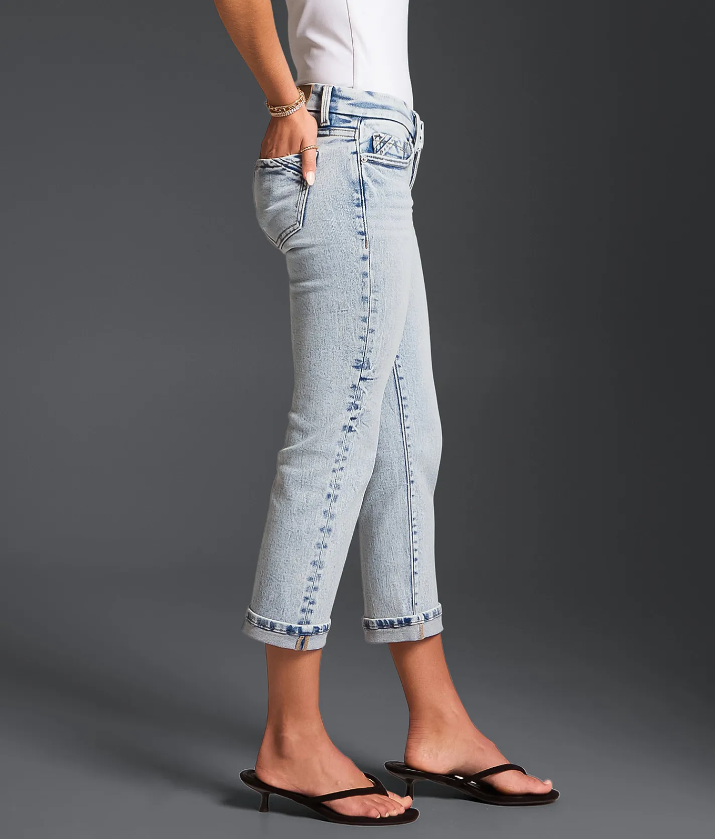 Bottoms | Buckle Black Fit No. 13 Capri Stretch Jean Bourne 2