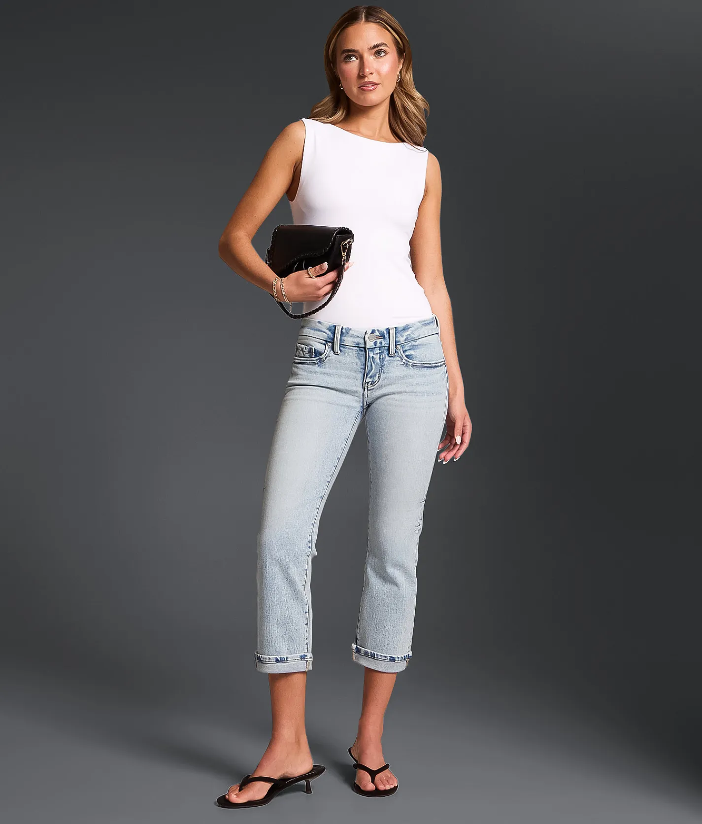 Buckle Black Fit No. 13 Capri Stretch Jean Bourne 2 Clearance