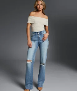Buckle Black Fit No. 75 Classic Straight Stretch Jean Delfin 2 Online