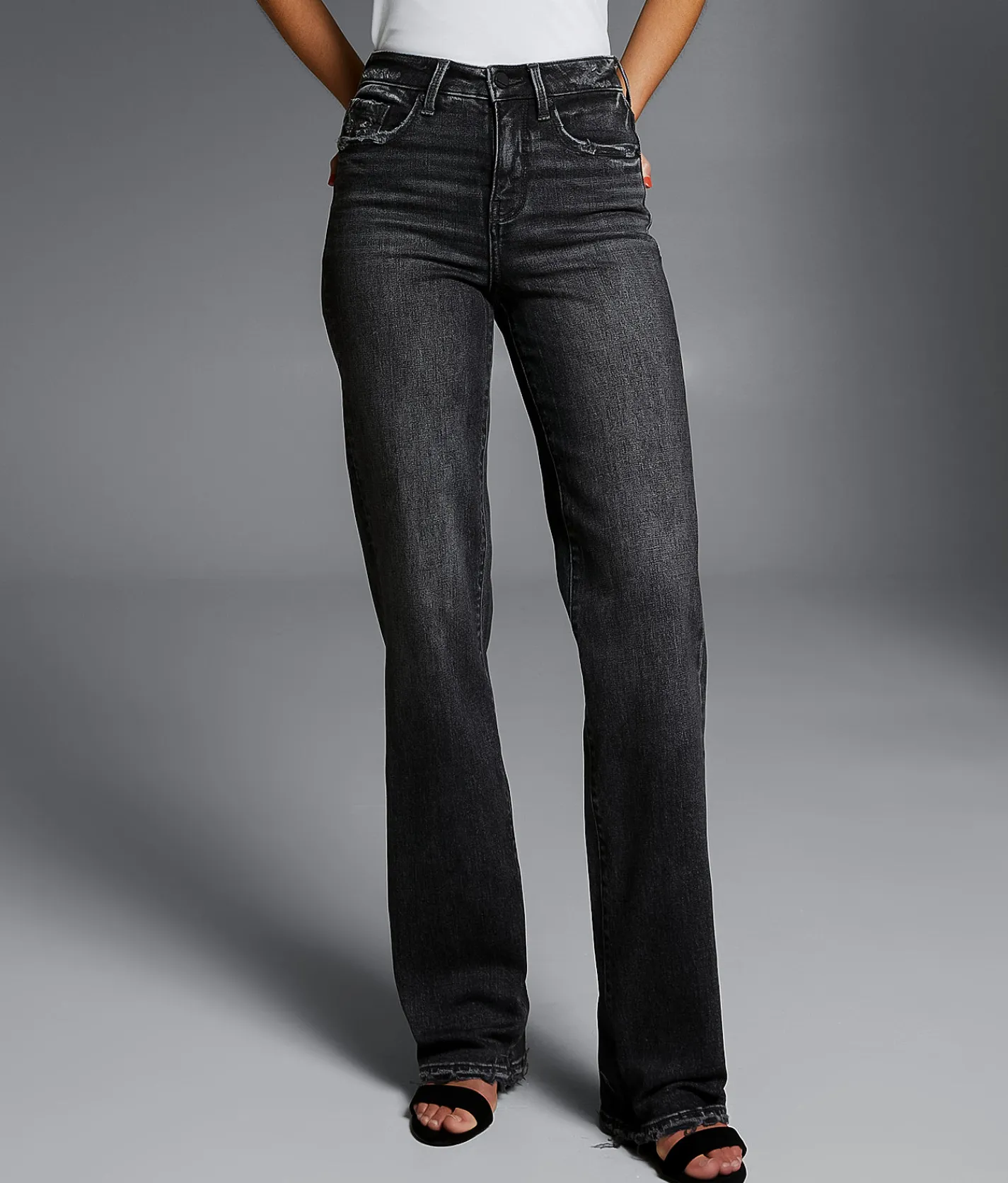 Buckle Black Fit No. 35 Classic Straight Stretch Jean Washed Black Best