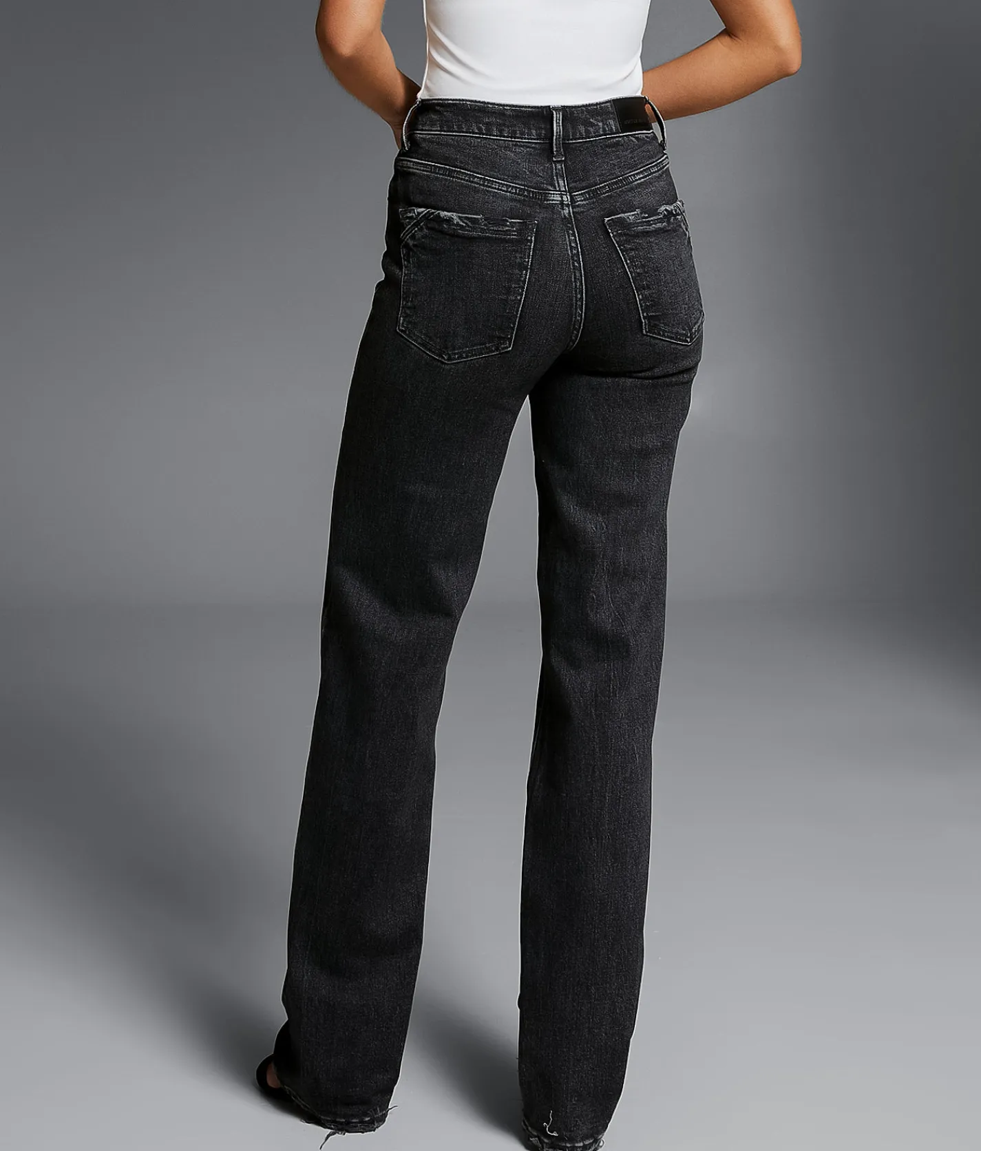 Buckle Black Fit No. 35 Classic Straight Stretch Jean Washed Black Best