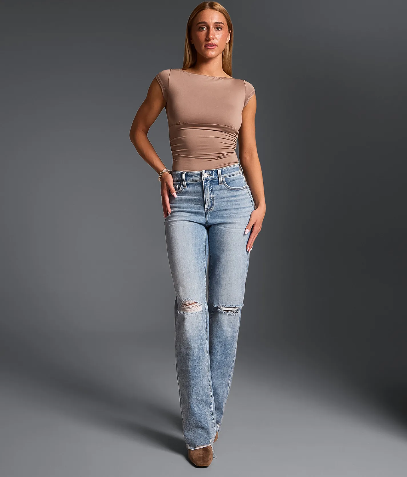 Jeans|Buckle Black Jeans | Buckle Black Fit No. 75 Classic Straight Stretch Jean Bianca 2