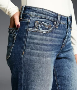 Jeans|Buckle Black Jeans | Buckle Black Fit No. 53 Classic Straight Stretch Jean Lancing