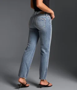 Buckle Black Fit No. 53 Cropped Straight Stretch Jean Kauska New