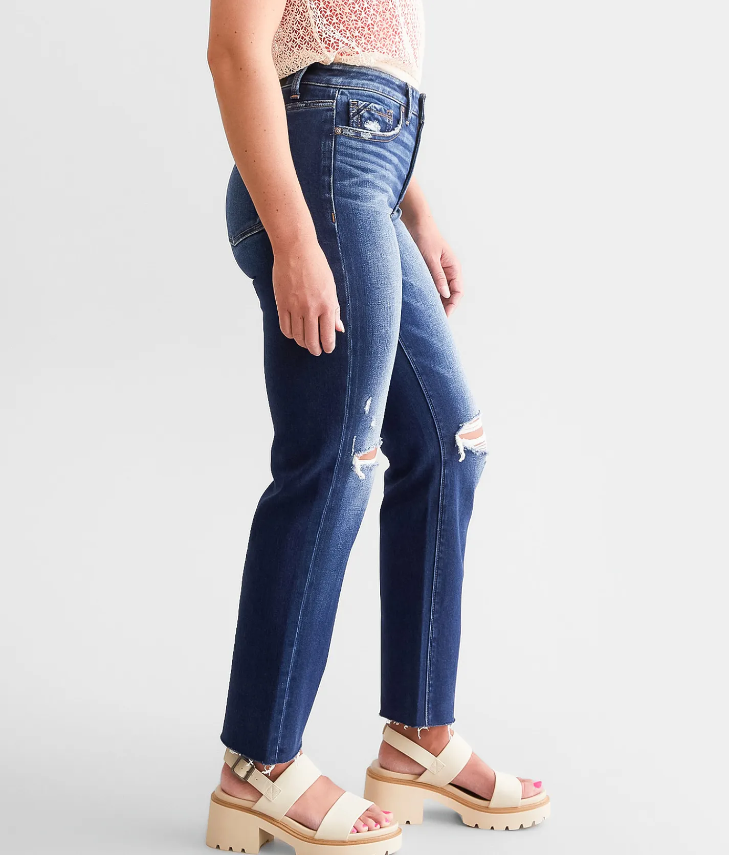 Buckle Black Fit No. 93 Cropped Straight Stretch Jean Jetta Clearance