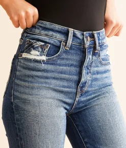 Buckle Black Fit No. 35 Cropped Straight Stretch Jean Akin New