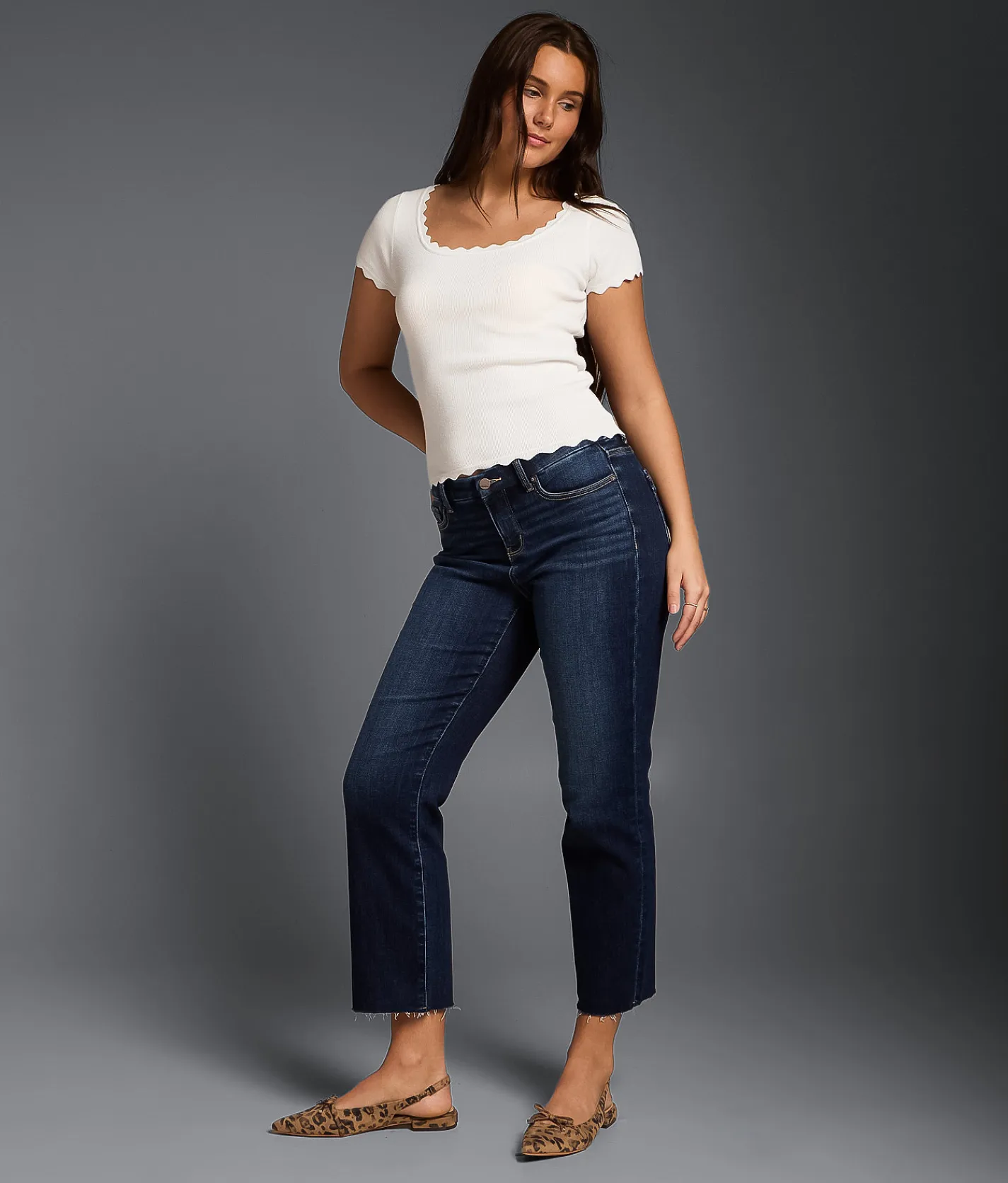 Jeans|New Jeans | Buckle Black Fit No. 85 Cropped Straight Stretch Jean Heathrow