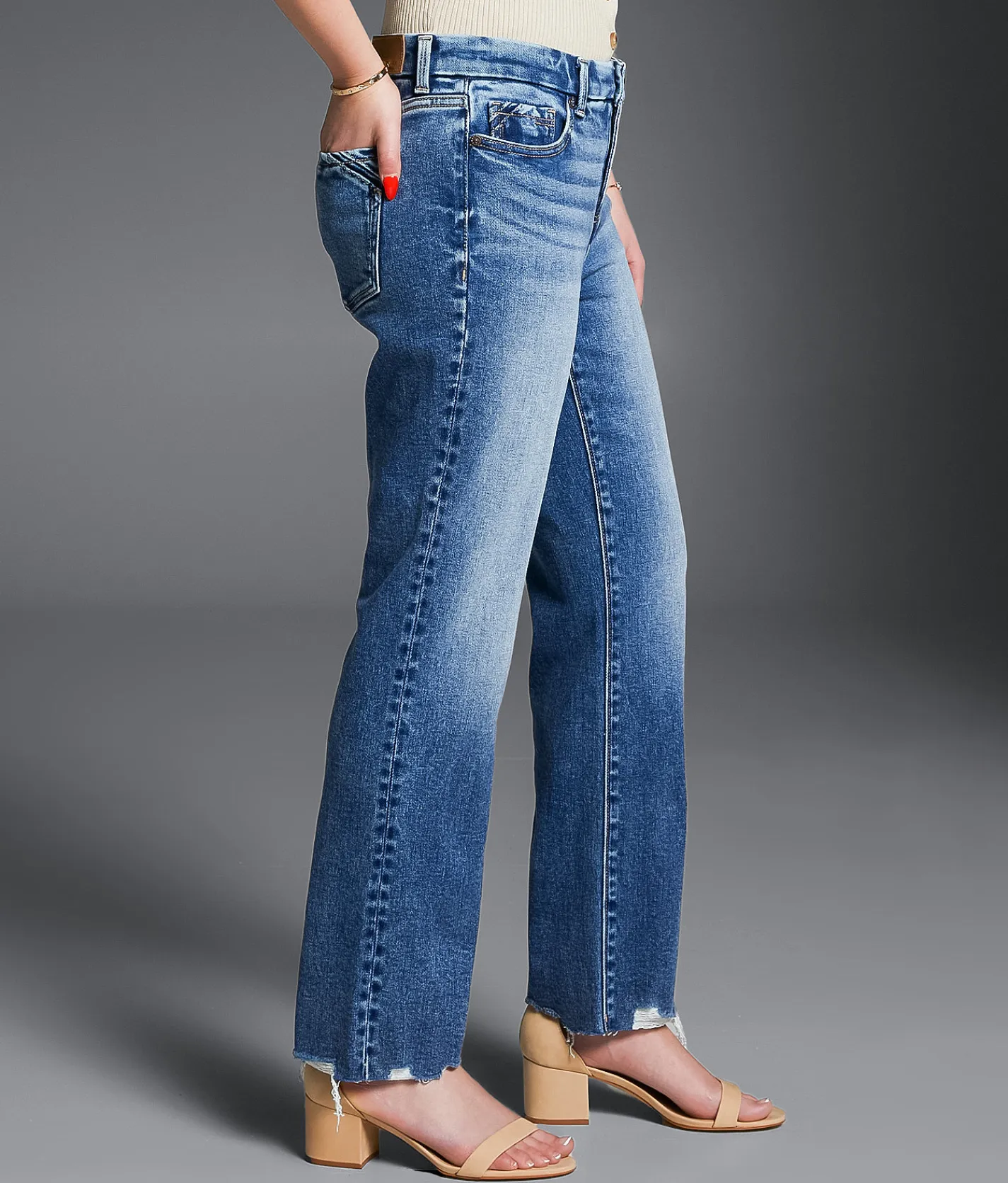 Buckle Black Fit No. 85 Cropped Straight Stretch Jean Gammon 3 Sale