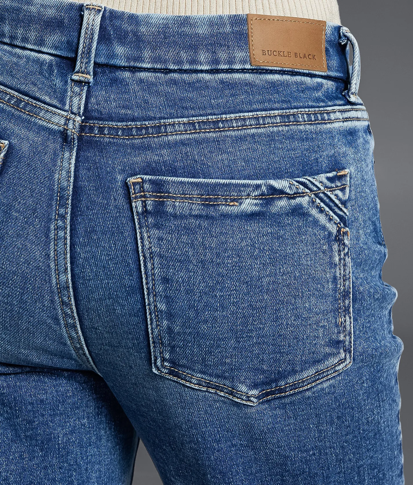 Buckle Black Fit No. 85 Cropped Straight Stretch Jean Gammon 3 Sale