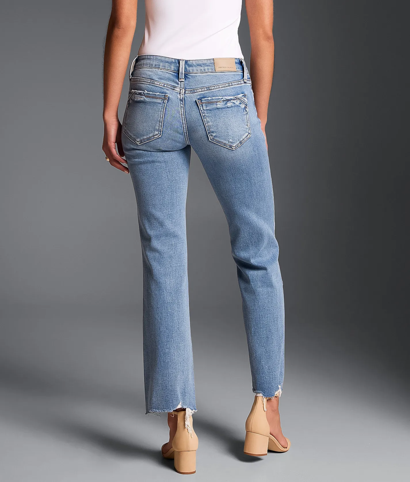 Jeans|Bottoms | Buckle Black Fit No. 13 Cropped Straight Stretch Jean Filone
