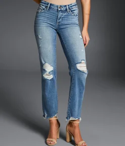 Buckle Black Fit No. 53 Cropped Straight Stretch Jean Leyton