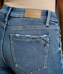 Buckle Black Fit No. 53 Cropped Straight Stretch Jean Leyton