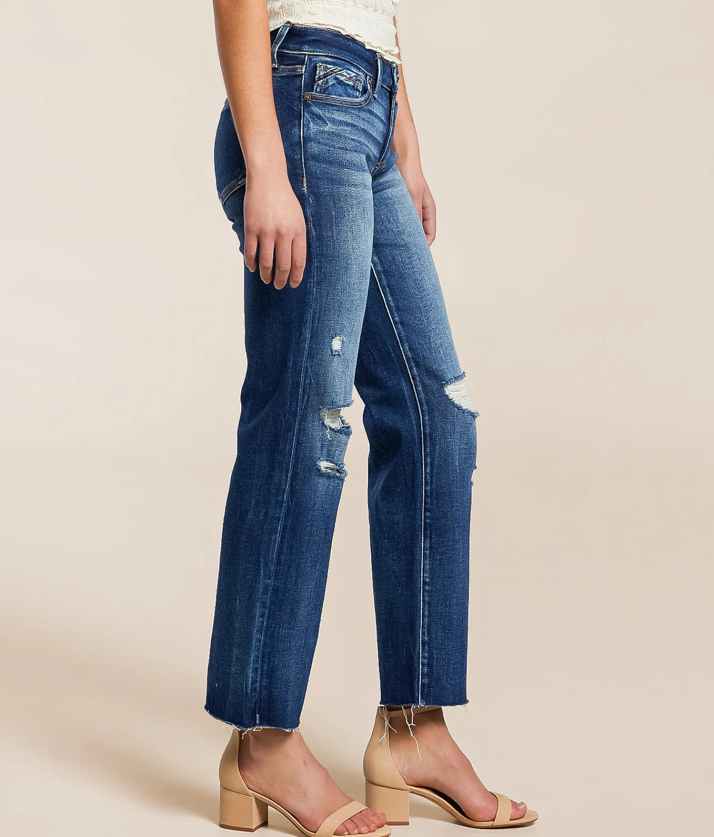 Jeans|Jeans | Buckle Black Fit No. 53 Cropped Straight Stretch Jean Gatlin