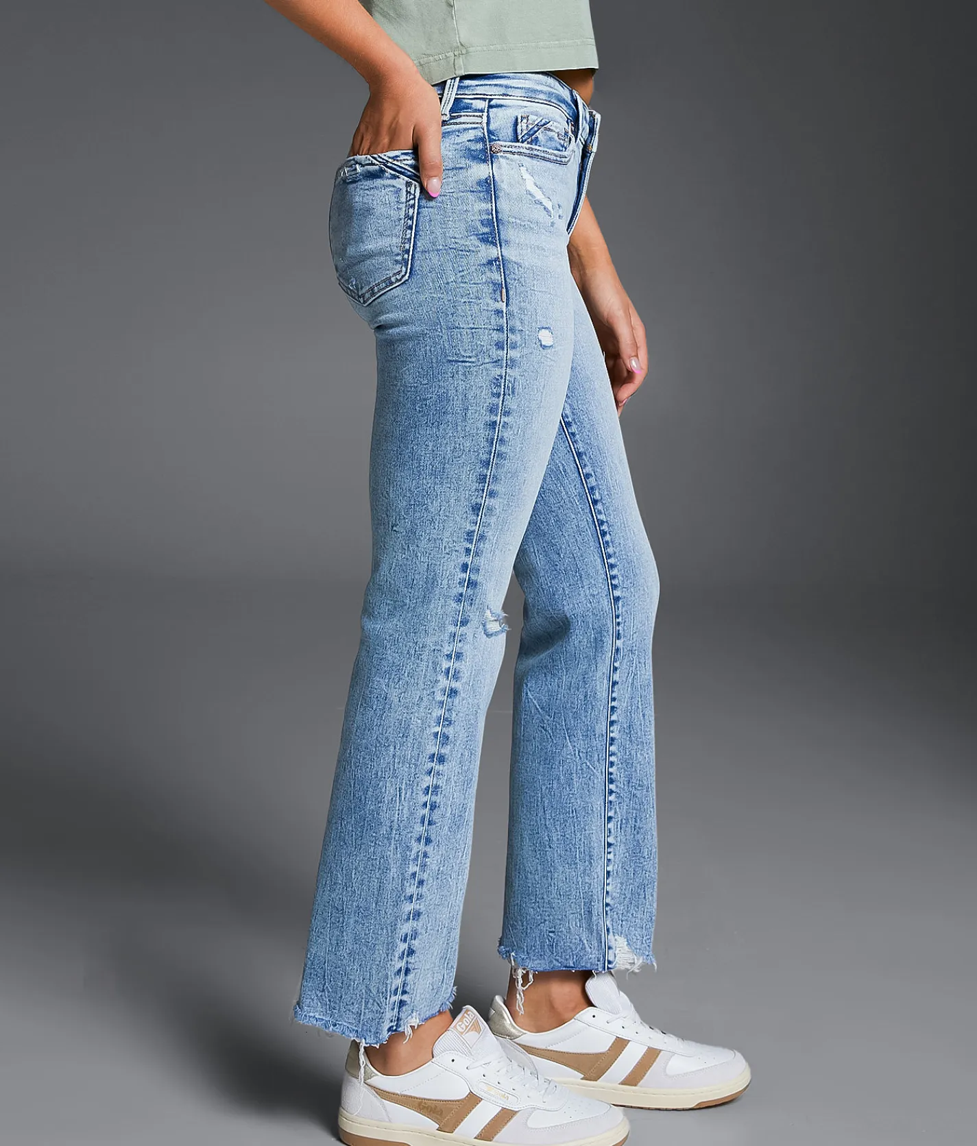 Jeans|Bottoms | Buckle Black Fit No. 53 Cropped Straight Stretch Jean Judith 2