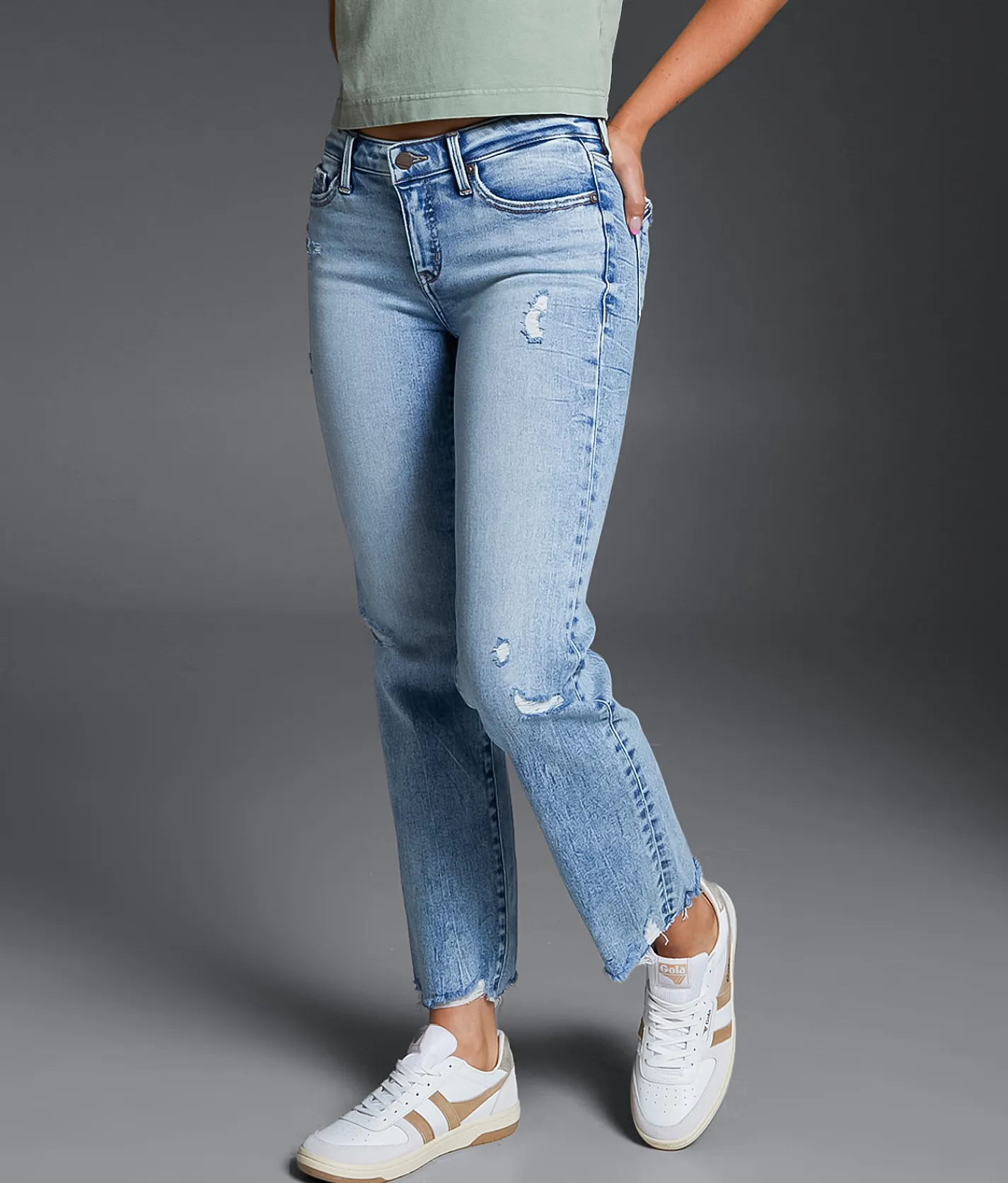 Jeans|Bottoms | Buckle Black Fit No. 53 Cropped Straight Stretch Jean Judith 2