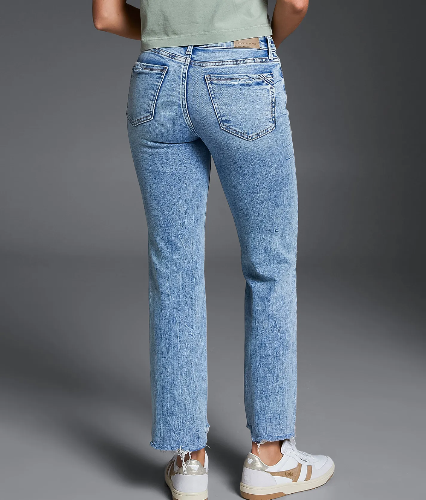 Jeans|Bottoms | Buckle Black Fit No. 53 Cropped Straight Stretch Jean Judith 2