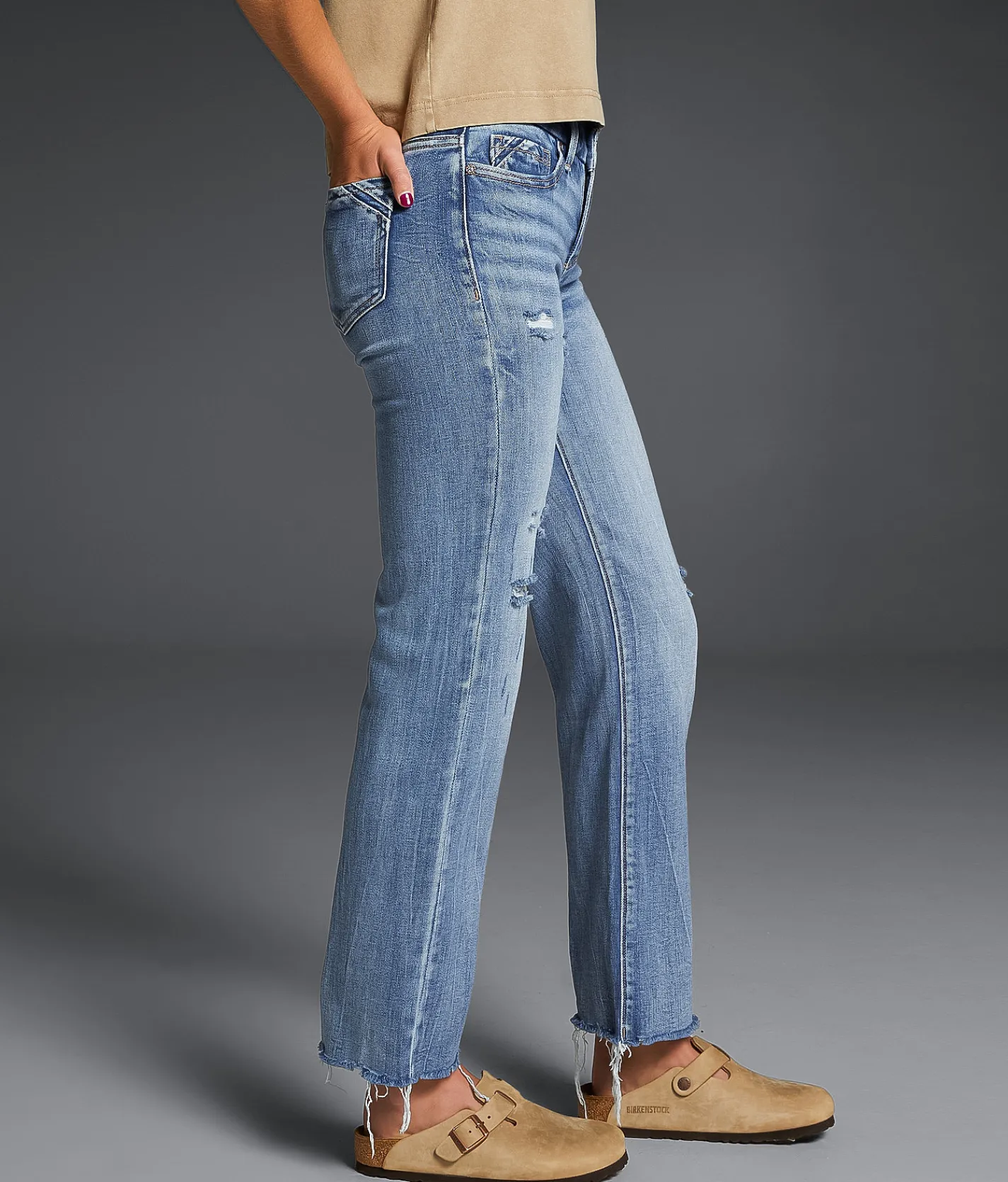 Buckle Black Fit No. 23 Cropped Straight Stretch Jean Euclid 2 Discount