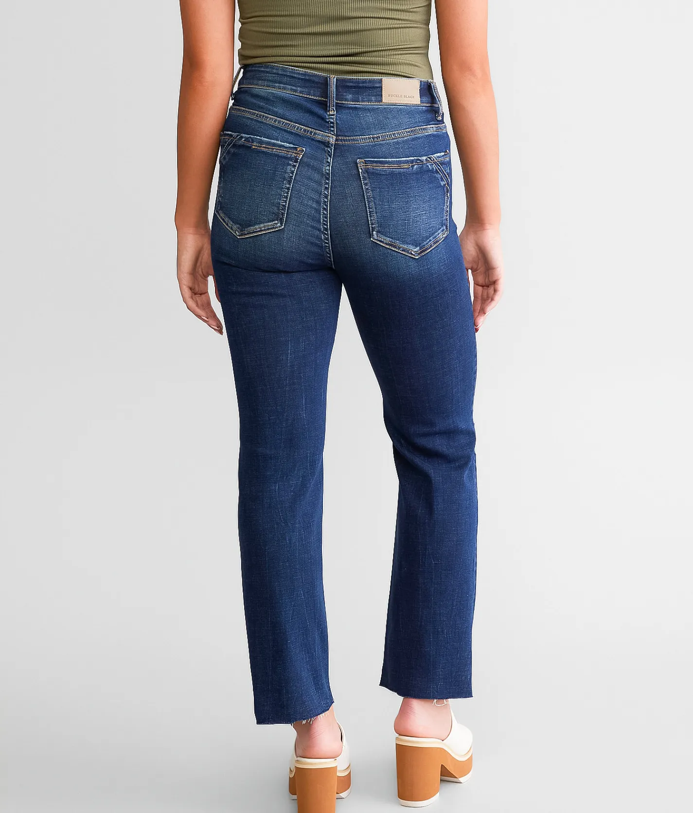 Jeans|Bottoms | Buckle Black Fit No. 75 Cropped Straight Stretch Jean Gaffney
