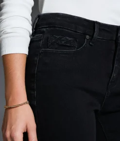 Buckle Black Fit No. 85 Cropped Straight Stretch Jean Black Best