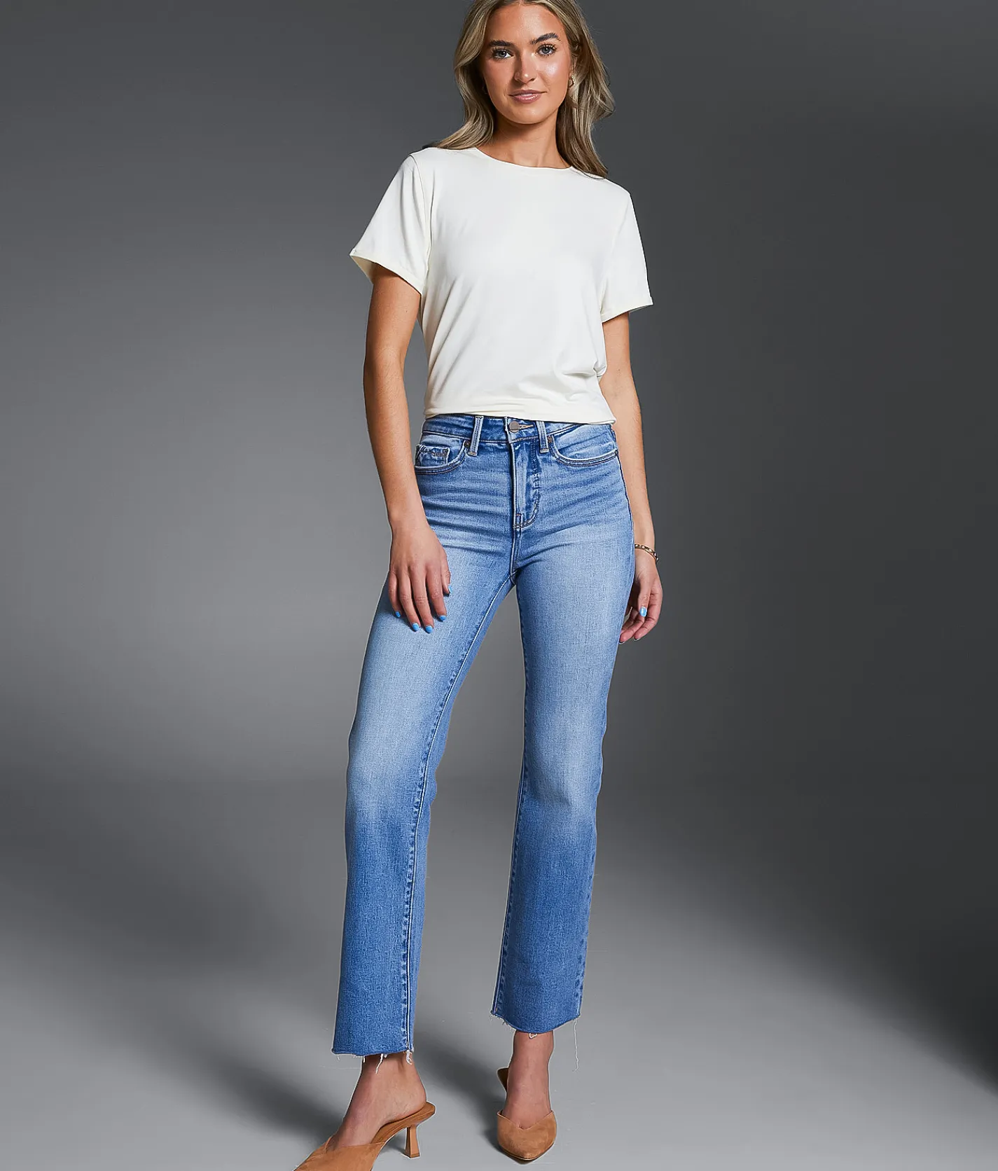 Buckle Black Fit No. 35 Cropped Straight Stretch Jean Alwick